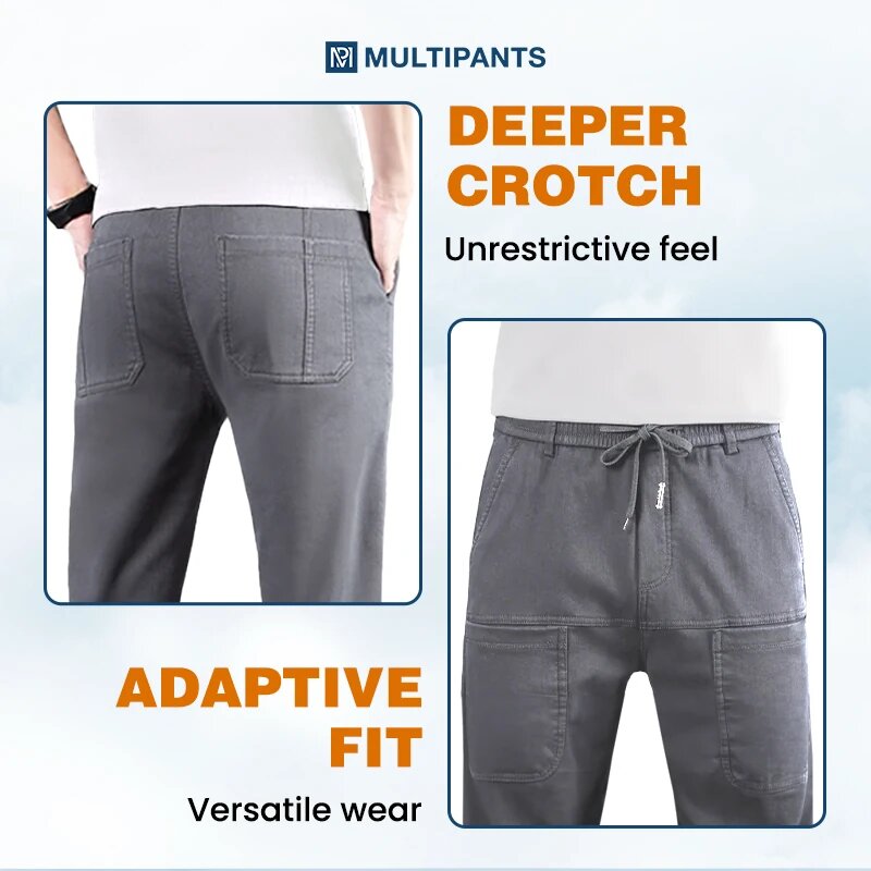 🔥Herren High Stretch Multi-Pocket Skinny Cargo-Hose👖so cool💥