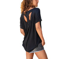 Lose sitzendes Tunika-T-Shirt für Frauen