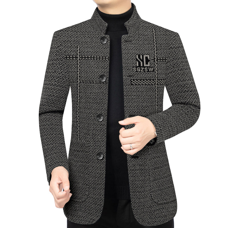 Lässiger warmer Herren-Kurzmantel