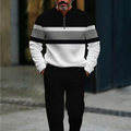 🌞Frühlingserwachen: 50% Rabatt!👕Herren-Trainingsanzug mit Grafikprint – Quarter-Zip & Relaxed Fit | Komfortabel & stilvoll!